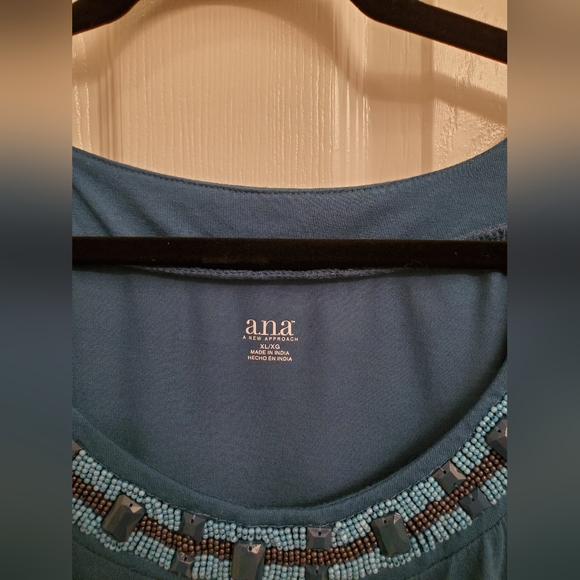 a.n.a Beaded tank top with back bow XL - Picture 8 of 15